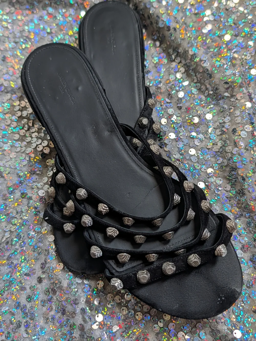 Balenciaga Studded Slide Sandals 🖤🖤 - Picture 7 of 9